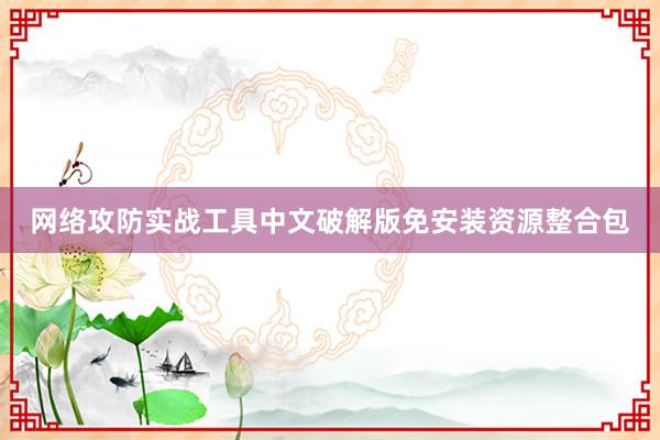 网络攻防实战工具中文破解版免安装资源整合包
